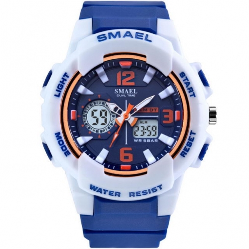 SMAEL fashion lovers popular candy color multifunction waterproof electronic men's watch