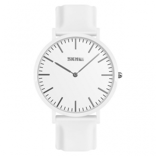 SKMEI Young Style Candy Color Simplicity Dial Silica Gel Band Hot Sale Waterproof Quartz Lovers Watch