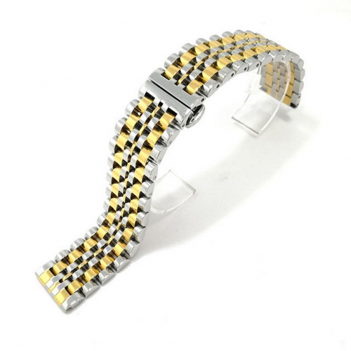 JMK 2021 New Series Dull Ring Butterfly Clasp Flat Interface Solid Seven Beads Stainless Steel Watch Strap