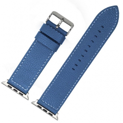 JMK Textured Matte Surface High-grade Fashion Applicable Iwatch Pin Clasp Leather Watch Strap