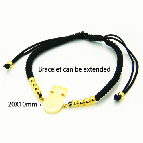 Wholesale Stainless Steel 316L Rope Braided Bracelet NO.#BC91B0357HCC