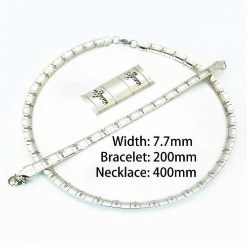 Wholesale Stainless Steel 316L Fashion Jewelry Set NO.#BC61S0418HFF