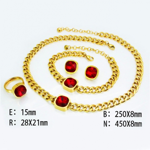 Wholesale Stainless Steel 316L Popular Jewelry Set NO.#BC98S0027JQE