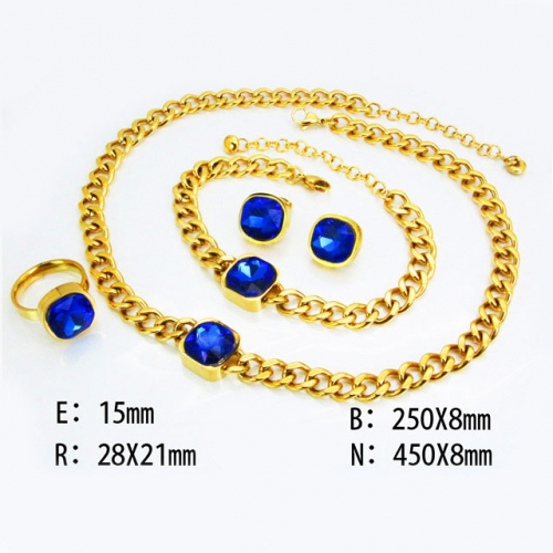 Wholesale Stainless Steel 316L Popular Jewelry Set NO.#BC98S0029JDX