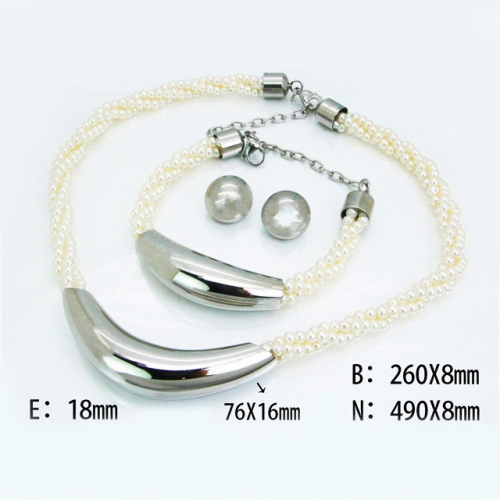Wholesale Stainless Steel 316L Popular Jewelry Set NO.#BC98S0024IOD