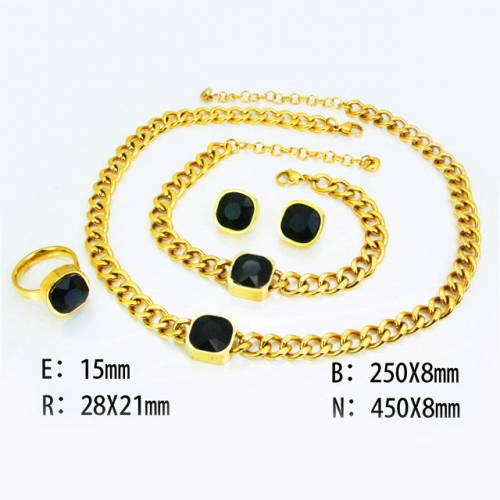 Wholesale Stainless Steel 316L Popular Jewelry Set NO.#BC98S0028JQX