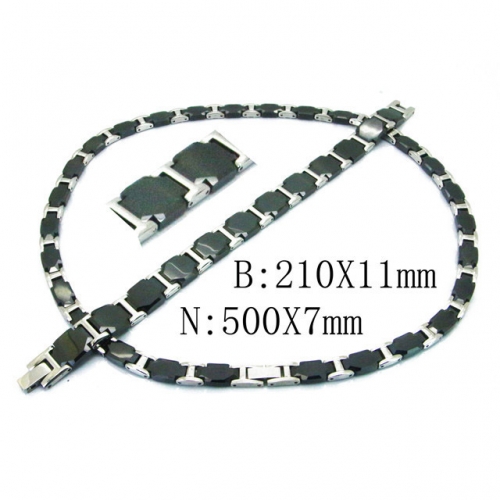Wholesale Stainless Steel 316L Popular Jewelry Set NO.#BC36S0007HZLA