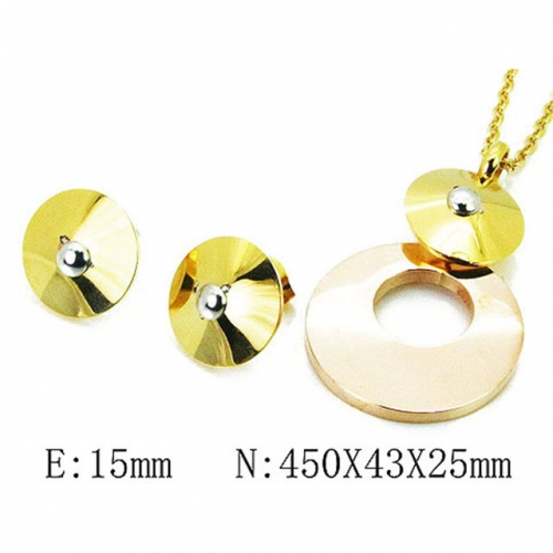 Wholesale Stainless Steel 316L Jewelry Three Color Sets NO.#BC81S1023HLQ