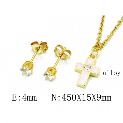 Wholesale Fashion Copper Alloy Jewelry Necklace & Earrings Set NO.#BC41S0228NV