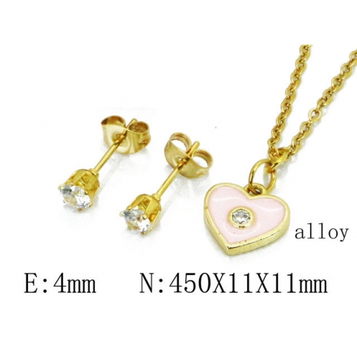 Wholesale Fashion Copper Alloy Jewelry Necklace & Earrings Set NO.#BC41S0217NY