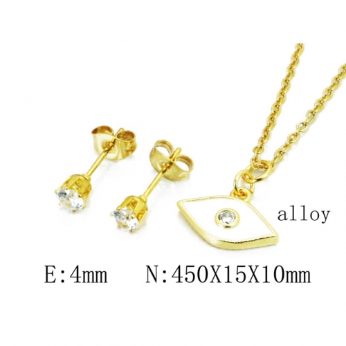 Wholesale Fashion Copper Alloy Jewelry Necklace & Earrings Set NO.#BC41S0211NR