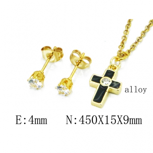 Wholesale Fashion Copper Alloy Jewelry Necklace & Earrings Set NO.#BC41S0226NX
