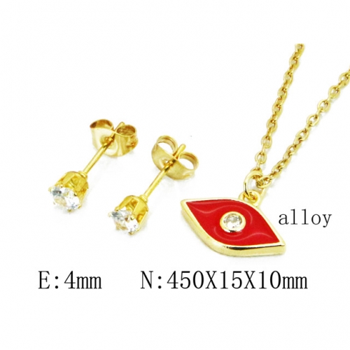 Wholesale Fashion Copper Alloy Jewelry Necklace & Earrings Set NO.#BC41S0213NE