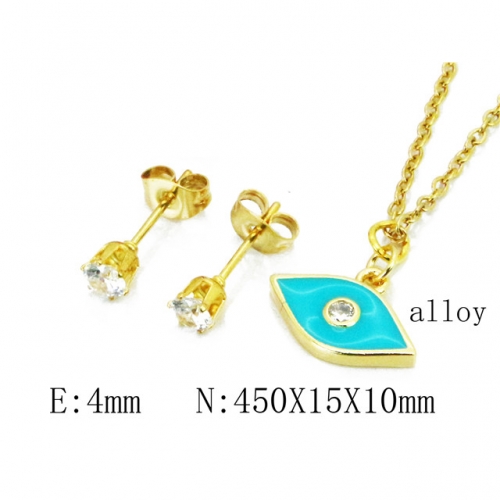 Wholesale Fashion Copper Alloy Jewelry Necklace & Earrings Set NO.#BC41S0215NZ