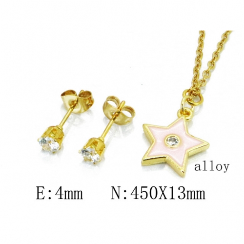 Wholesale Fashion Copper Alloy Jewelry Necklace & Earrings Set NO.#BC41S0222NU