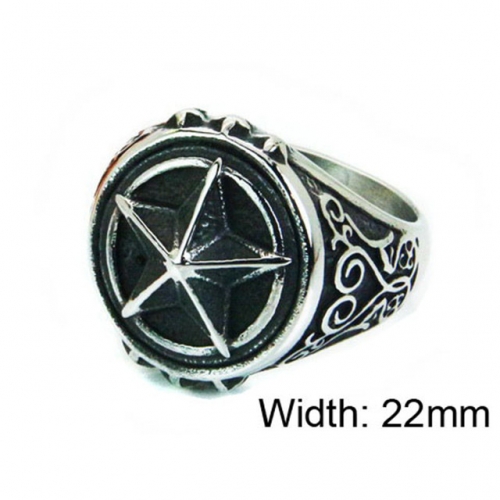 Wholesale Stainless Steel 316L Font Rings NO.#BC22R1227HIT