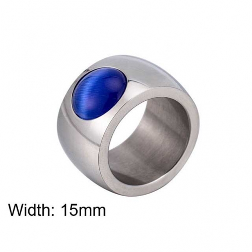 Wholesale Stainless Steel 316L Big CZ Rings NO.#SJ32R023