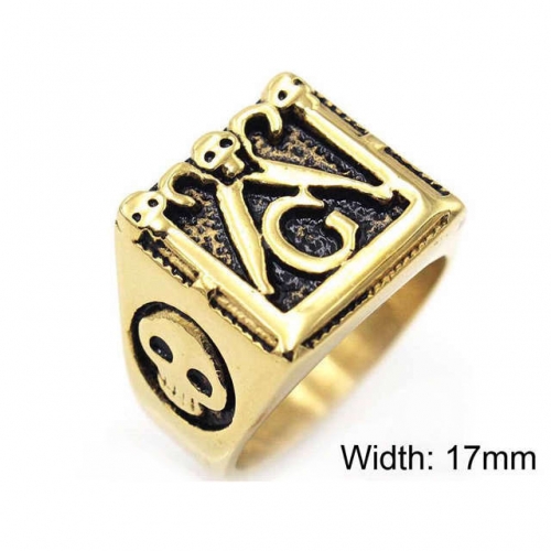 BC Jewelry Wholesale Stainless Steel 316L Skull Rings NO.#SJ17R0085