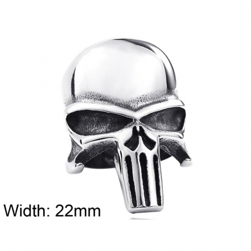 BC Jewelry Wholesale Stainless Steel 316L Skull Rings NO.#SJ14R205