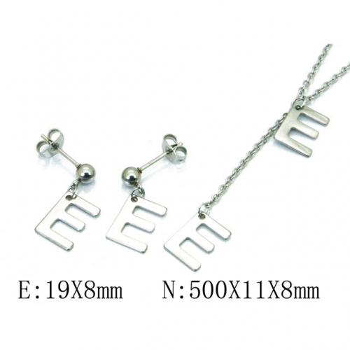 Wholesale Stainless Steel 316L Jewelry Font Sets NO.#BC59S1615KLE