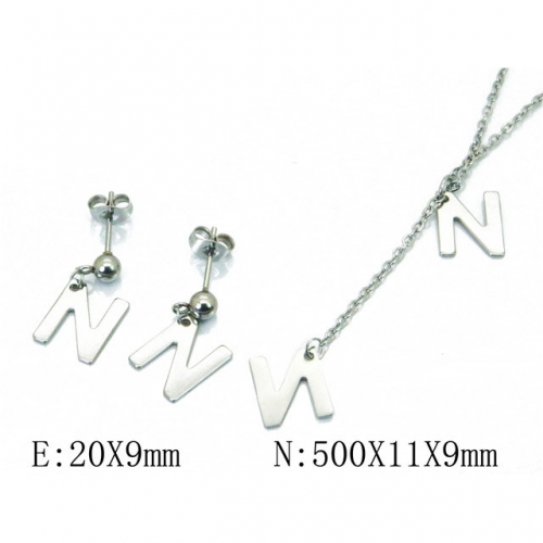 Wholesale Stainless Steel 316L Jewelry Font Sets NO.#BC59S1606KLQ