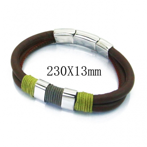 BC Wholesale Jewelry Fashion Leather Bracelet NO.#BC64B1419HLX