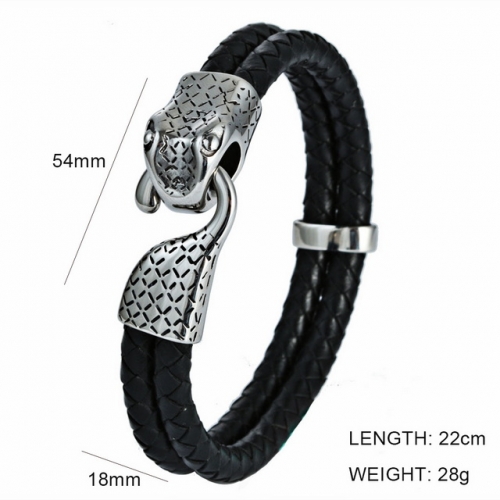 BC Wholesale Jewelry Animal Shape Leather Bracelet NO.#SJ6BB190287
