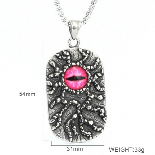 BC Jewelry Wholesale Stainless Steel 316L Evil Eye Pendant Without Chain NO.#SJ6PH2130001