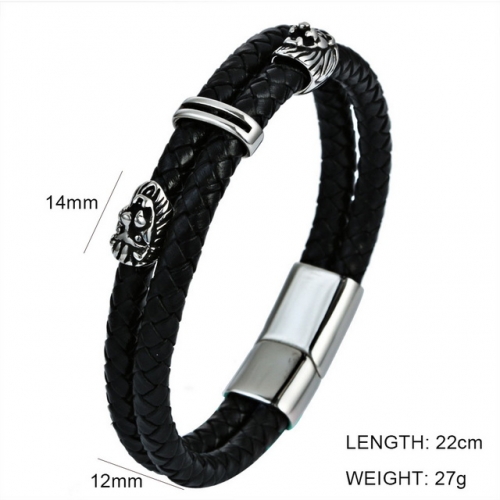 BC Wholesale Jewelry Animal Shape Leather Bracelet NO.#SJ6BB190334