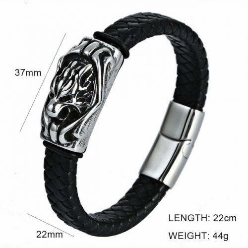 BC Wholesale Jewelry Animal Shape Leather Bracelet NO.#SJ6BB190266