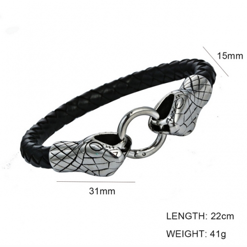 BC Wholesale Jewelry Animal Shape Leather Bracelet NO.#SJ6BB190322