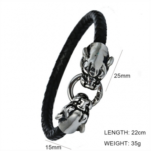 BC Wholesale Jewelry Animal Shape Leather Bracelet NO.#SJ6BB190337