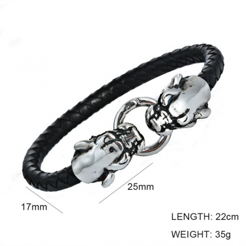 BC Wholesale Jewelry Animal Shape Leather Bracelet NO.#SJ6BB190308