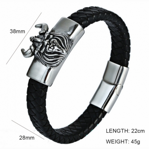 BC Wholesale Jewelry Animal Shape Leather Bracelet NO.#SJ6BB190267