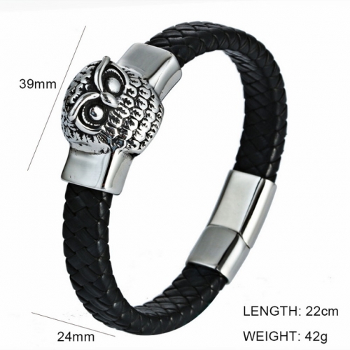 BC Wholesale Jewelry Animal Shape Leather Bracelet NO.#SJ6BB190300