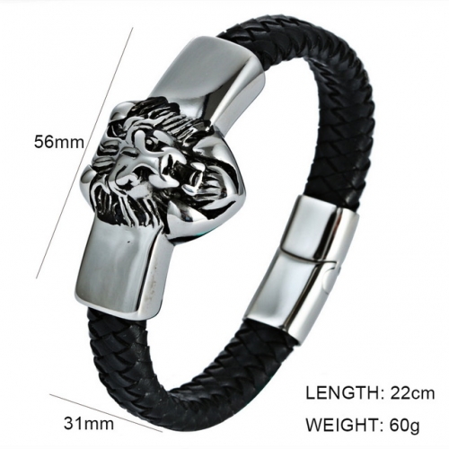 BC Wholesale Jewelry Animal Shape Leather Bracelet NO.#SJ6BB190286