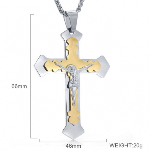 BC Wholesale Stainless Steel Jewelry Jesus Pendants Without Chain NO.#SJ6PG232088