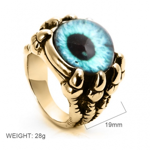 BC Wholesale Jewelry Stainless Steel 316L Evil Eye Rings NO.#SJ6RGL24007