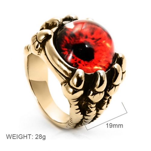 BC Wholesale Jewelry Stainless Steel 316L Evil Eye Rings NO.#SJ6RGR24007
