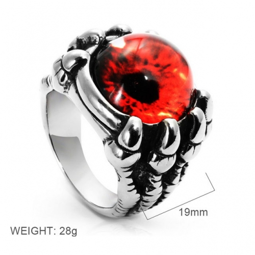 BC Wholesale Jewelry Stainless Steel 316L Evil Eye Rings NO.#SJ6RSR24007