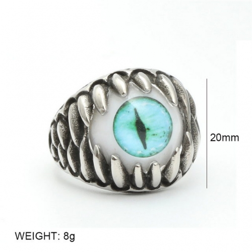 BC Wholesale Jewelry Stainless Steel 316L Evil Eye Rings NO.#SJ6RSD213001