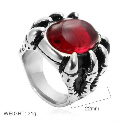 BC Wholesale Jewelry Stainless Steel 316L Evil Eye Rings NO.#SJ6RSR24006