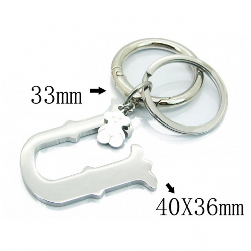 BC Wholesale Stainless Steel 316L Keychain NO.#BC90A0105HLX