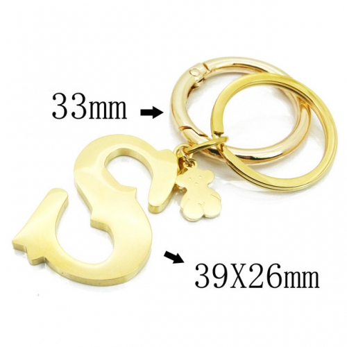 BC Wholesale Stainless Steel 316L Keychain NO.#BC90A0107HNW