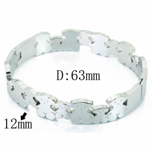 BC Wholesale Stainless Steel Jewelry Bangles NO.#BC19B0499HNC