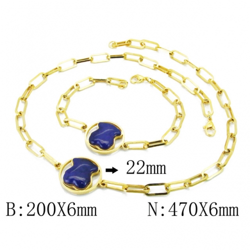 BC Wholesale Stainless Steel 316L Jewelry Set NO.#BC62S0308IHR
