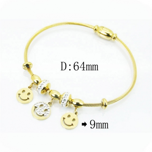 BC Wholesale 316L Stainless Steel Jewelry Bangle NO.#BC09B1158HMT