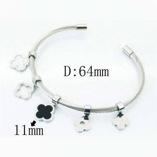 BC Wholesale 316L Stainless Steel Jewelry Bangle NO.#BC09B1155HKV