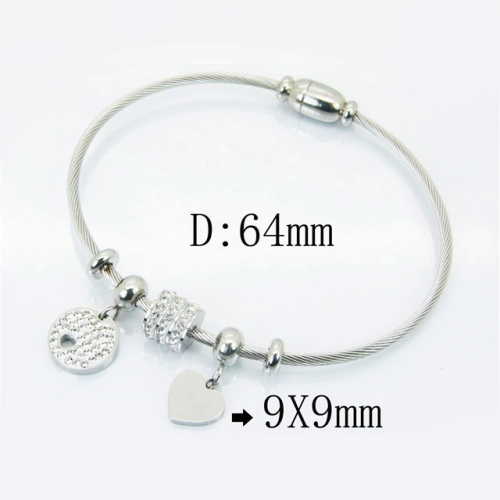 BC Wholesale 316L Stainless Steel Jewelry Bangle NO.#BC09B1165HKE