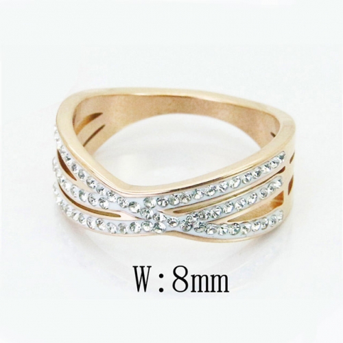 BC Wholesale Stainless Steel 316L Jewelry Rings NO.#BC19R0812HCC